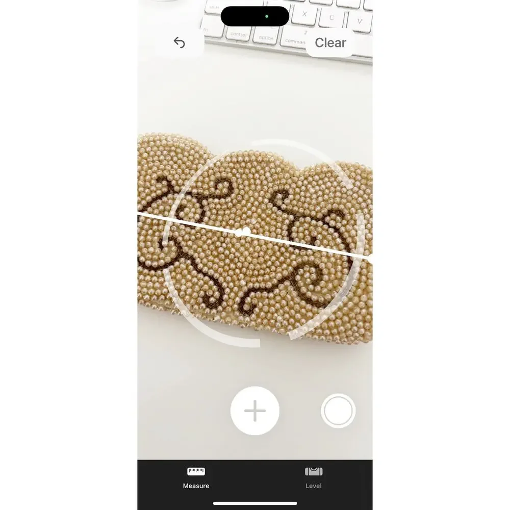 Vintage 1950s Beaded Clutch Scroll Design